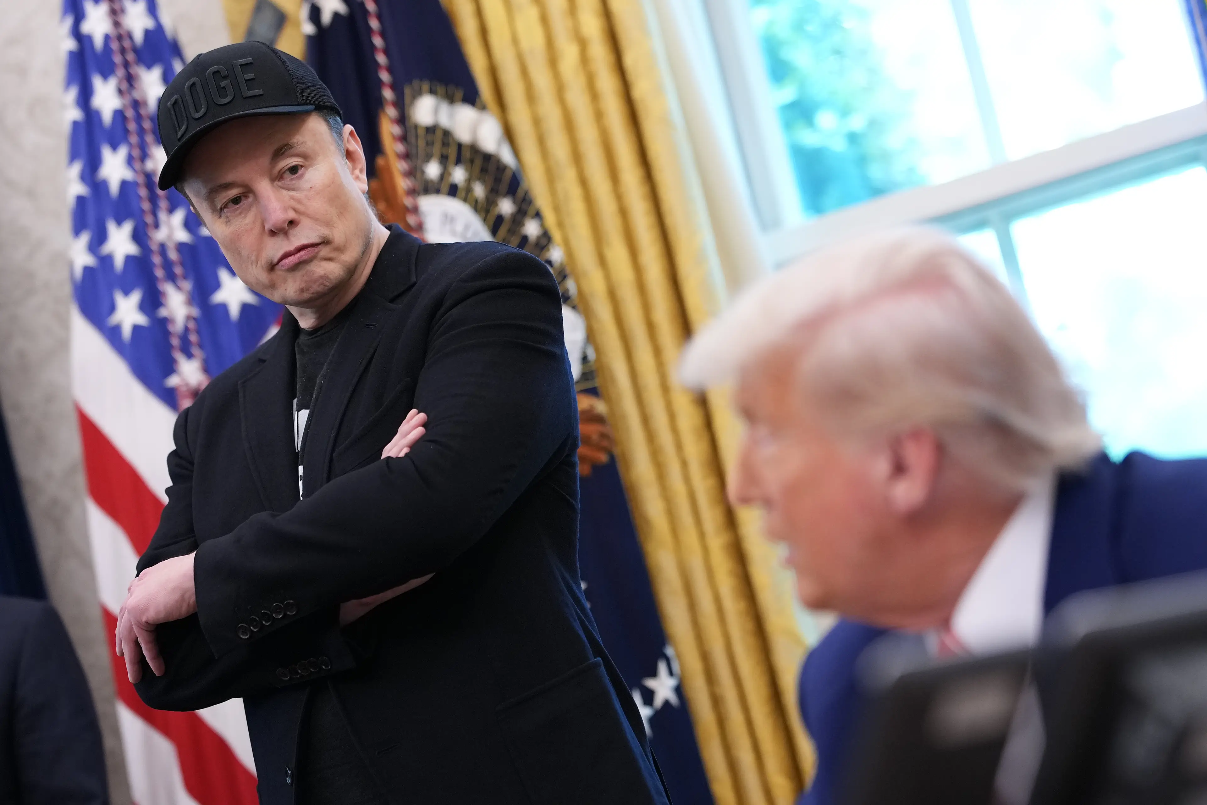 Elon Musk’s fallout with former pal, President Trump, might lead to Tesla losing billions (Kevin Dietsch/Getty Images)