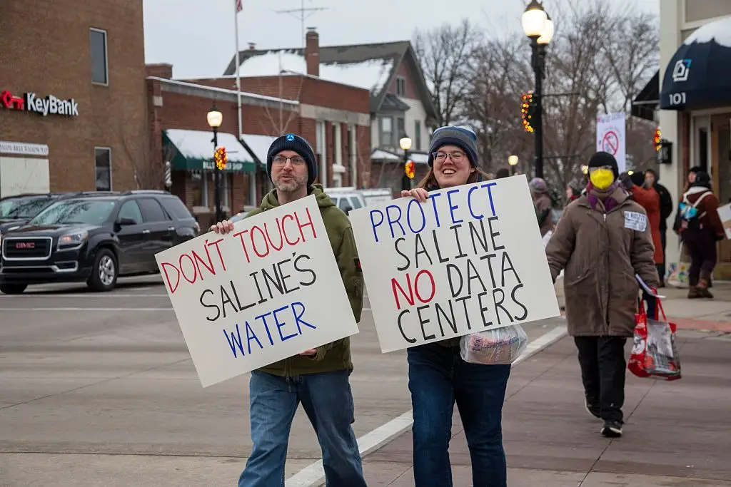 AI and data centers already consume more water than the entire planet needs, leading many to protest against expansion (Jim West/UCG/Universal Images Group via Getty Images)