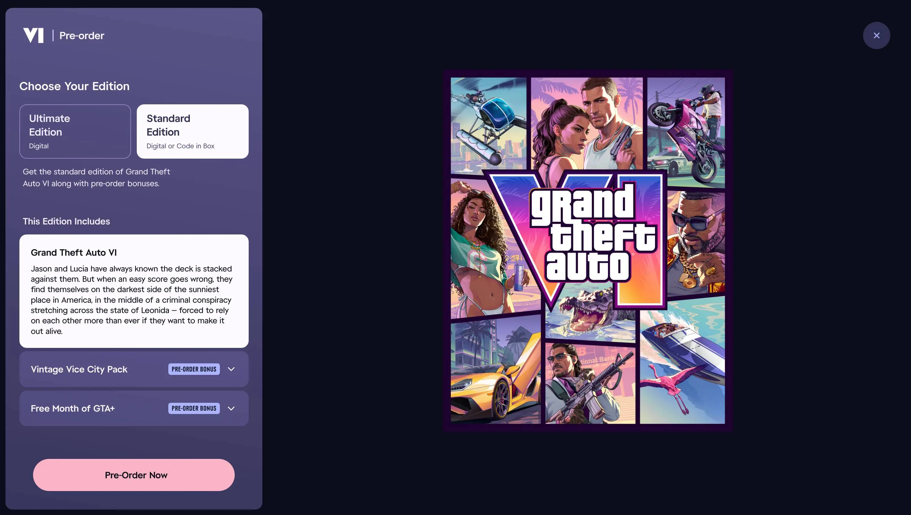 Make sure you read the fine print of GTA VI's pre-order bonuses (Rockstar Games)