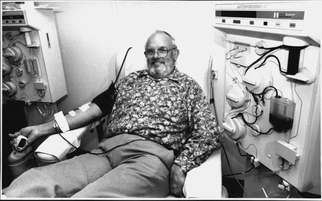 Harrison has been responsible for saving the lives of over 2 million babies due to his countless donations (Simon Alekna/Fairfax Media via Getty Images)