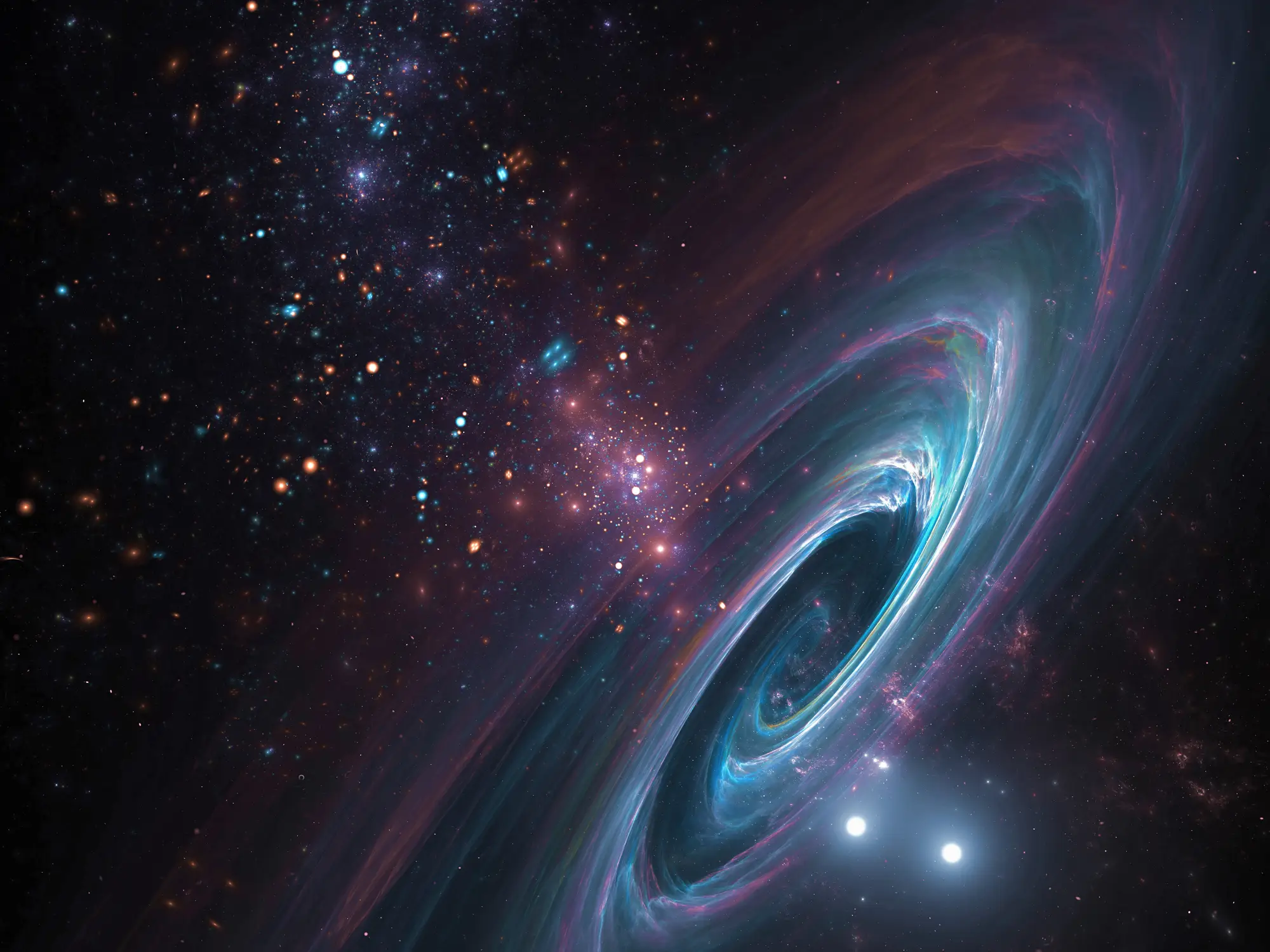 The universe will collapse upon itself in a 'big crunch' sooner than expected thanks to new predictions (Getty Stock)