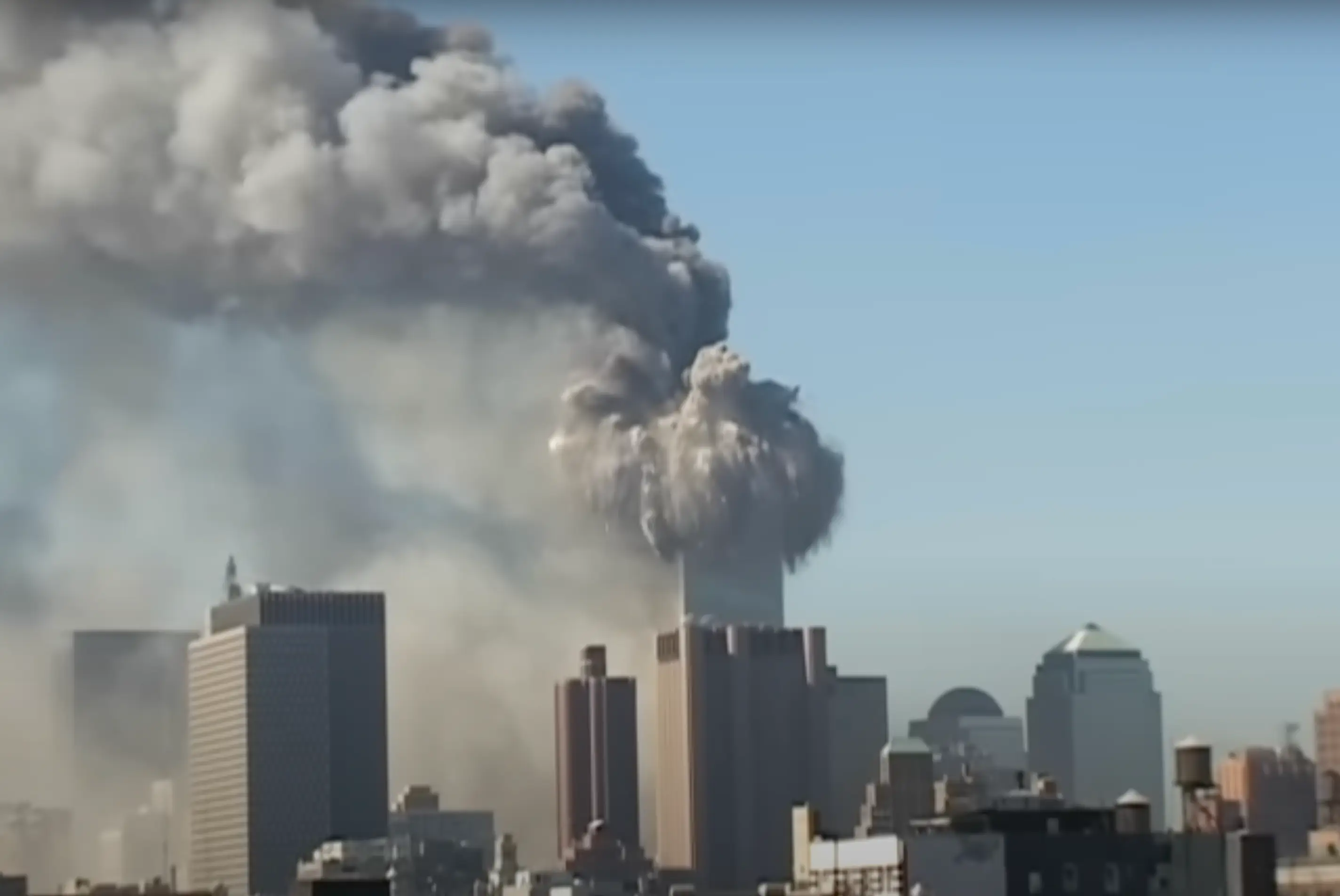 Kei Sugimoto captured video of the towers collapsing (YouTube/@keisugimoto570)