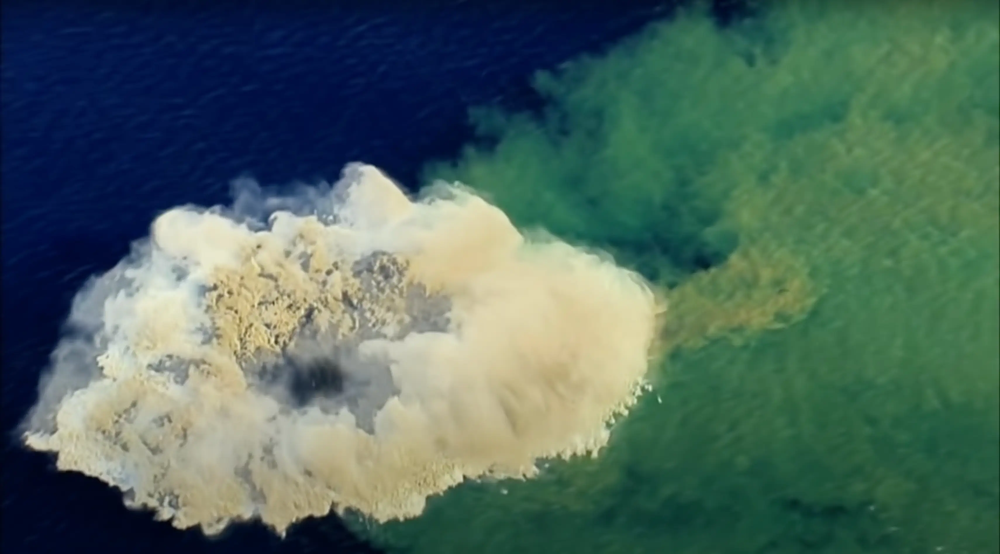 Undersea volcanos are able to form new islands (YouTube/@discoverycanada)