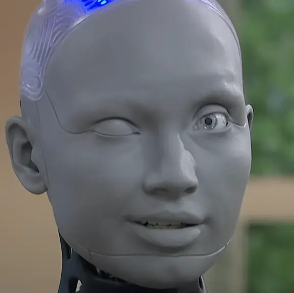 People notice the same unsettling detail as world's most advanced humanoid robot 'winks' at the camera during interview