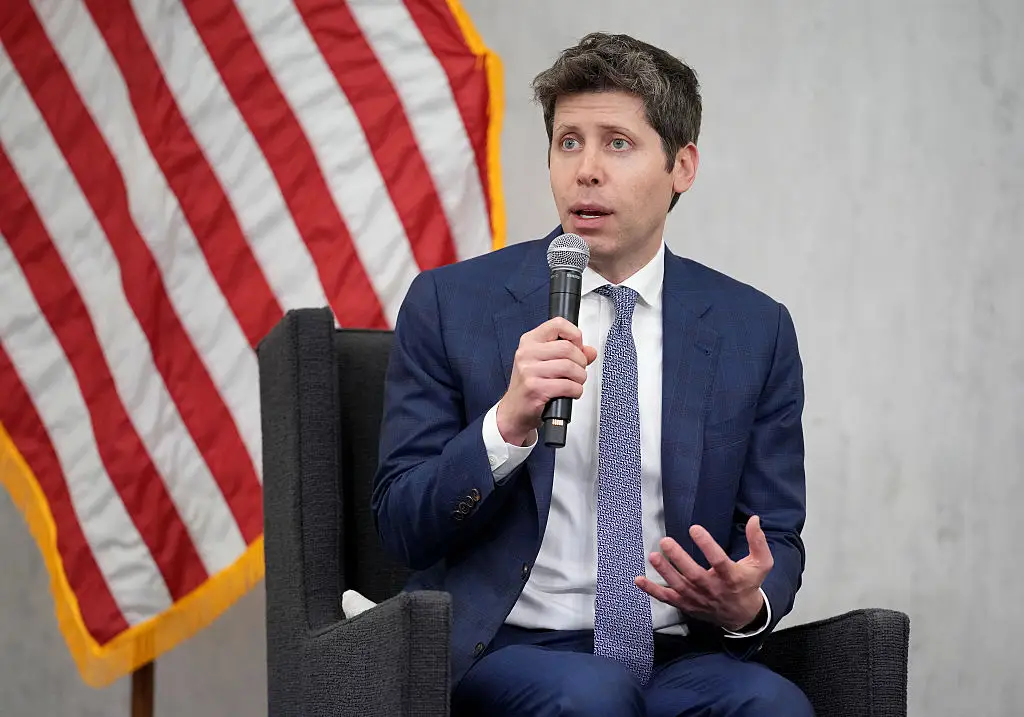 OpenAI boss Sam Altman has said some people stand to lose a ‘phenomenal amount of money’ (Andrew Harnik/Getty Images)