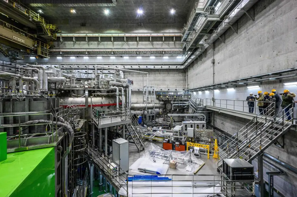The artificial sun has set a record for reaching the highest temperature in 20 seconds (ANTHONY WALLACE/AFP via Getty Images)