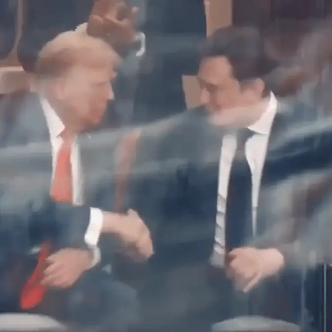 Viewers in disbelief after spotting Donald Trump and Elon Musk together at Charlie Kirk's memorial