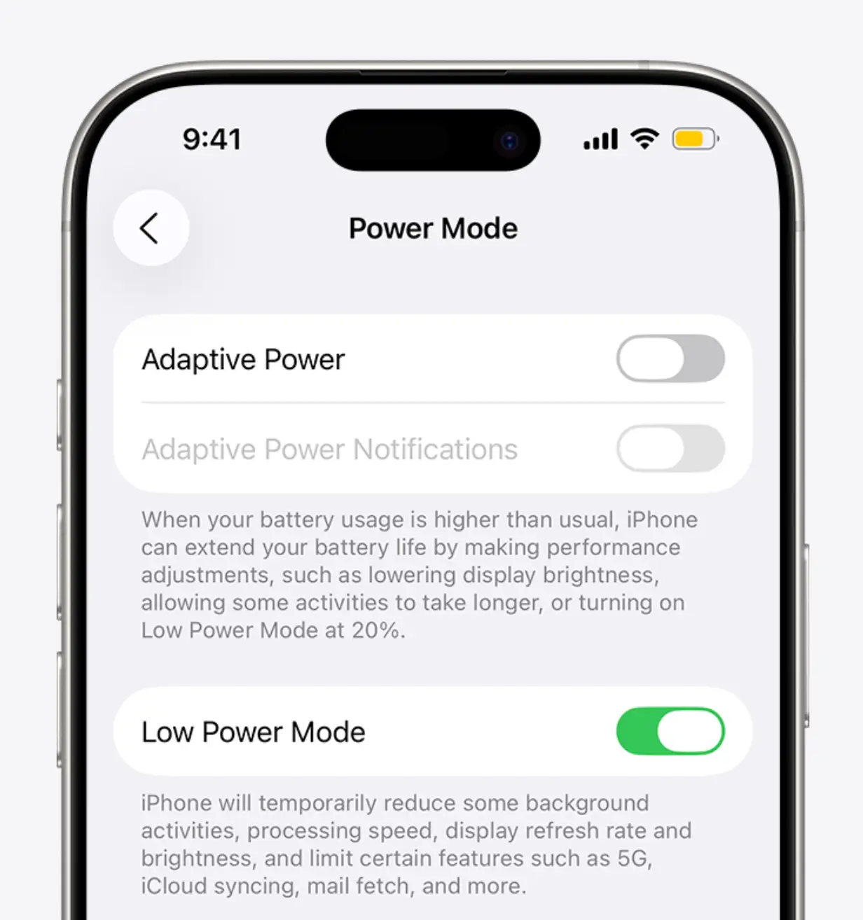 Low Power Mode can preserve your battery life (Apple)