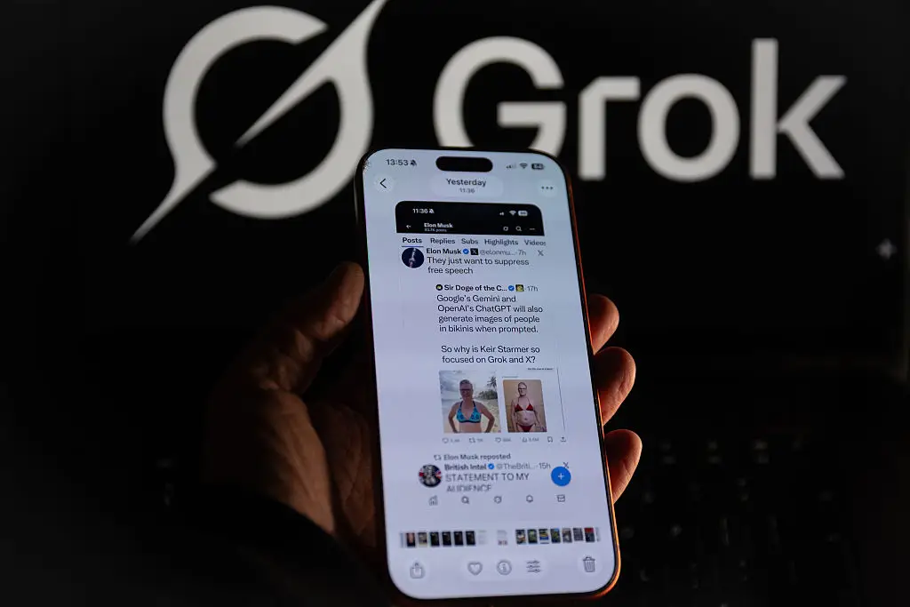 Minnesota's new law bans the use of 'nudification' apps, which could impact certain tools present within Grok (Anna Barclay/Getty Images)