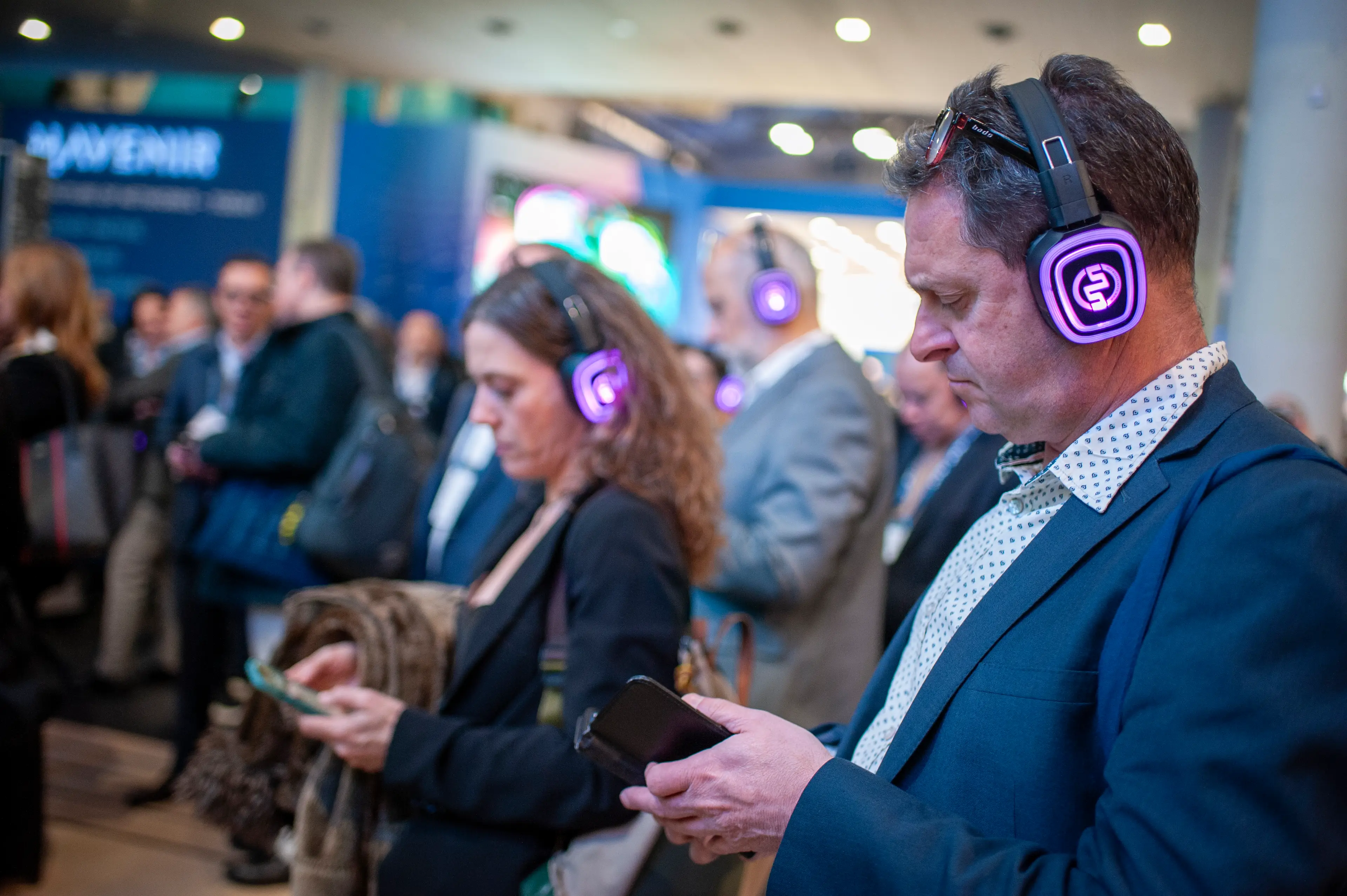 Attendees at the Mobile World Congress 2025 (Getty Images)
