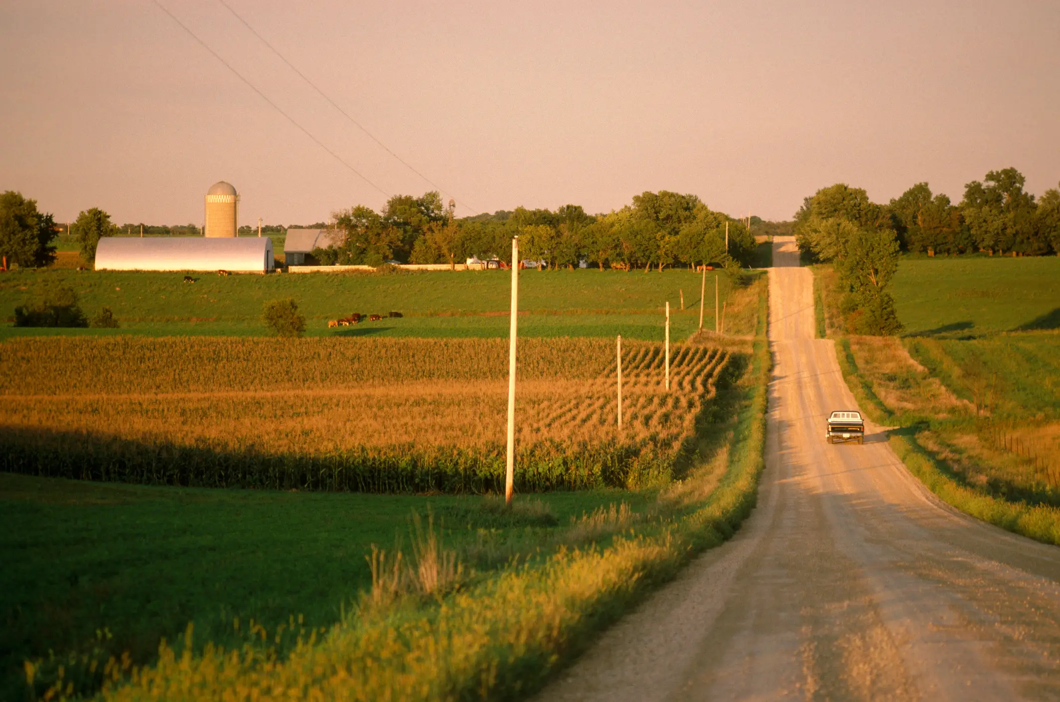 The farm was the default geolocation for the US (Grant Faint/Getty)