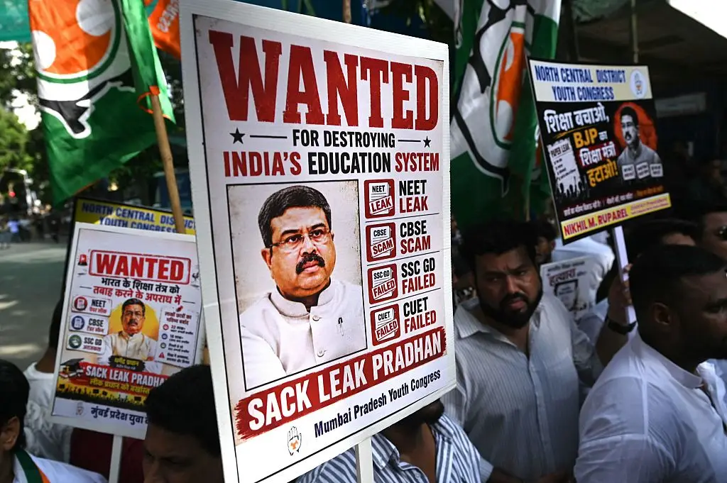 Protests have erupted in the aftermath of the leak (INDRANIL MUKHERJEE / Contributor / Getty)
