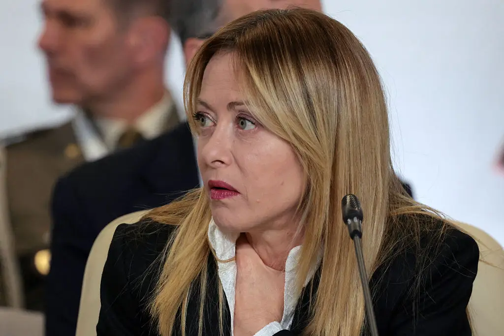 The prime minister of Italy made a stark warning over deepfakes (Ludovic MARIN/AFP via Getty Images)