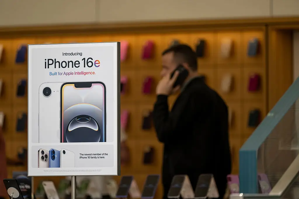 The iPhone 17e is rumored to feature a number of notable upgrades over its predecessor (David Paul Morris/Bloomberg via Getty Images)