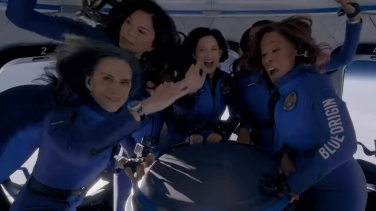 The Blue Origin women were only 'in space' for a few minutes (Instagram / Katy Perry)