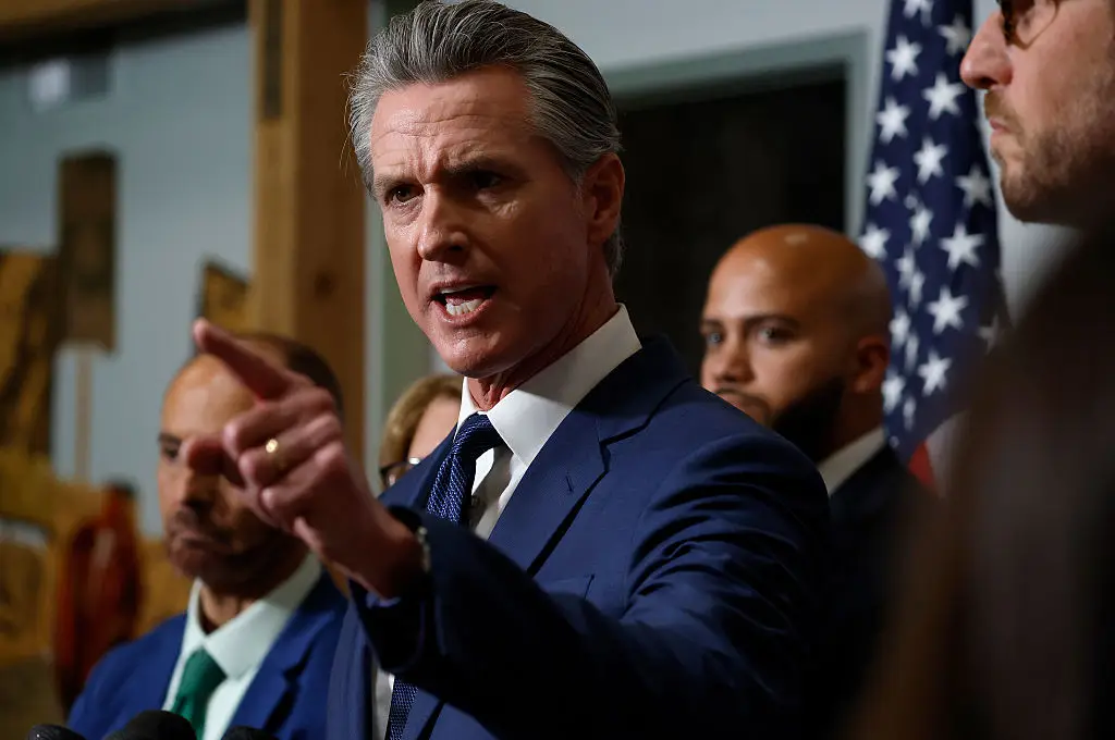 California Governor Gavin Newsom has announced a new law that bans noisy ads on streaming services (Justin Sullivan/Getty Images)