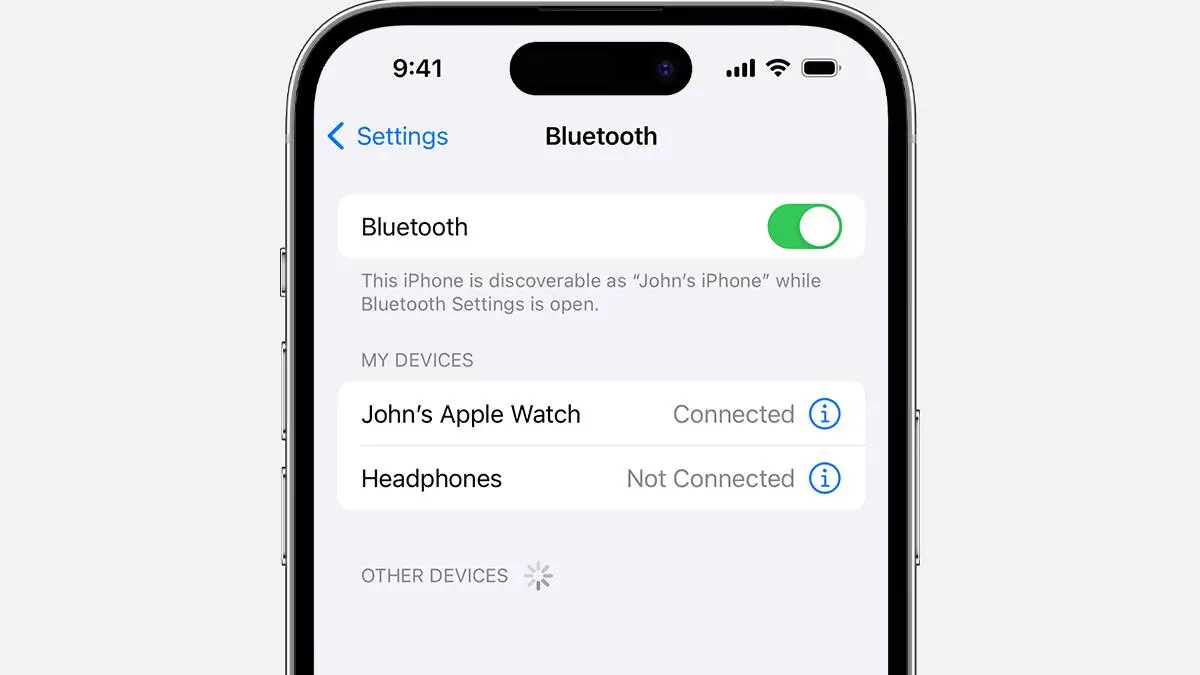 It should be simple to keep an eye on your Bluetooth settings (Apple)