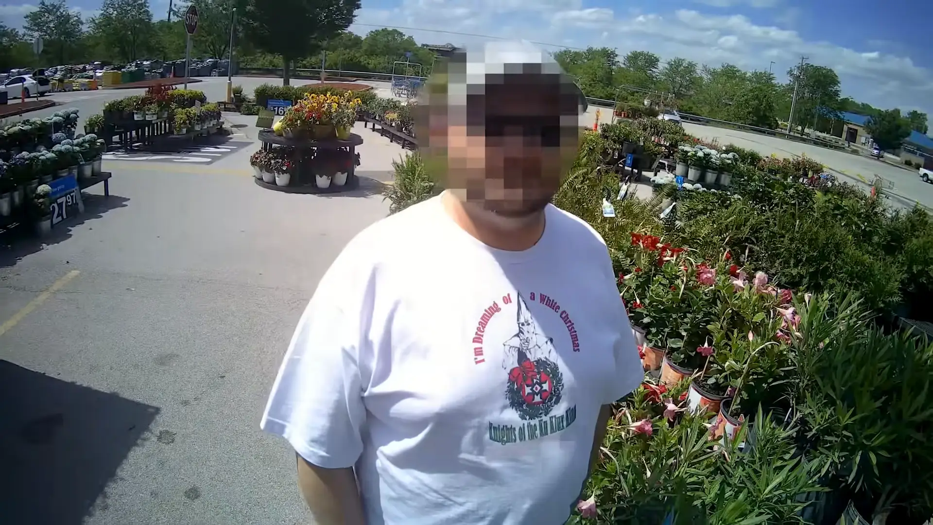 The YouTubers managed to infiltrate an in-person KKK meet up in a Walmart parking lot (YouTube/MindSquire)