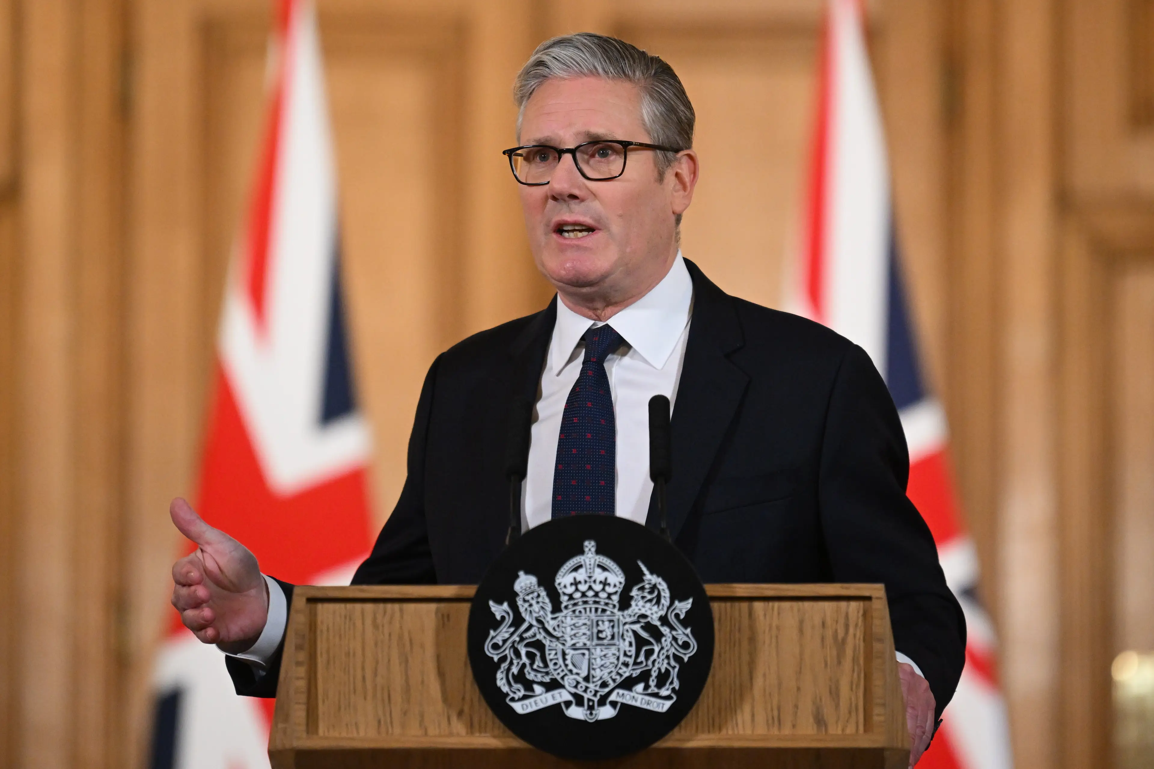 The new social media ban was announced earlier this week by British prime minister Keir Starmer (Jaimi Joy/Bloomberg via Getty Images)
