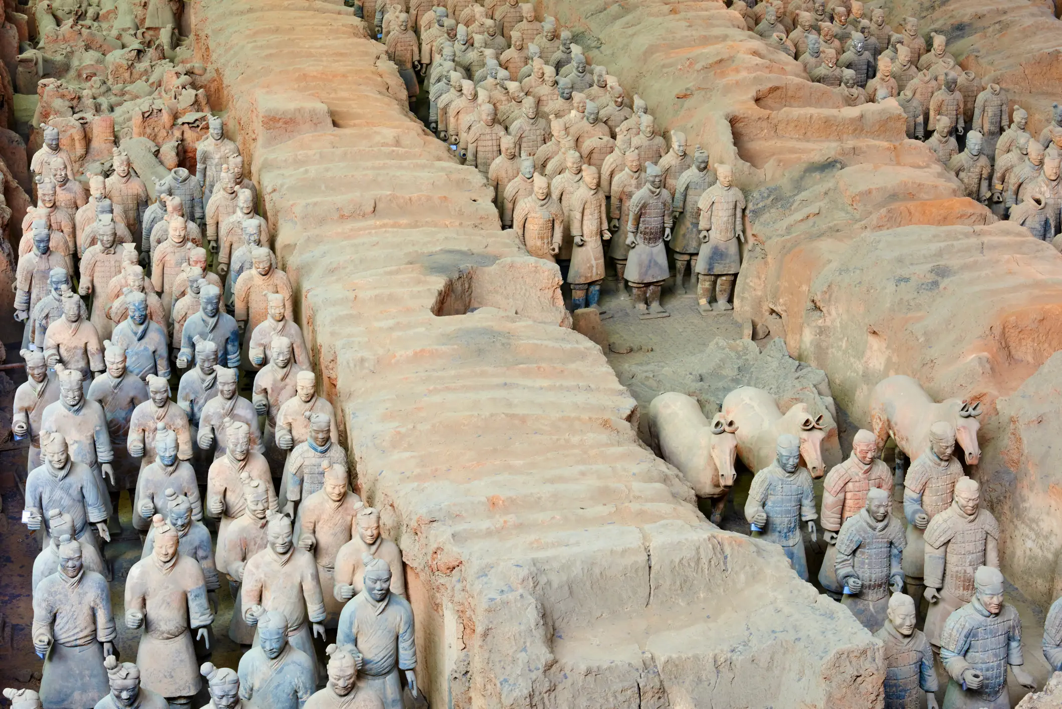 The famous Terracotta Army are thought to be around 2,000 years old. (Tuul & Bruno Morandi/Getty)
