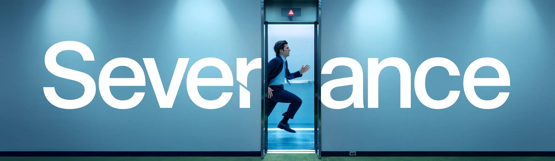 Severance key art of Adam Scott as Mark Scout (Apple TV+ Press)