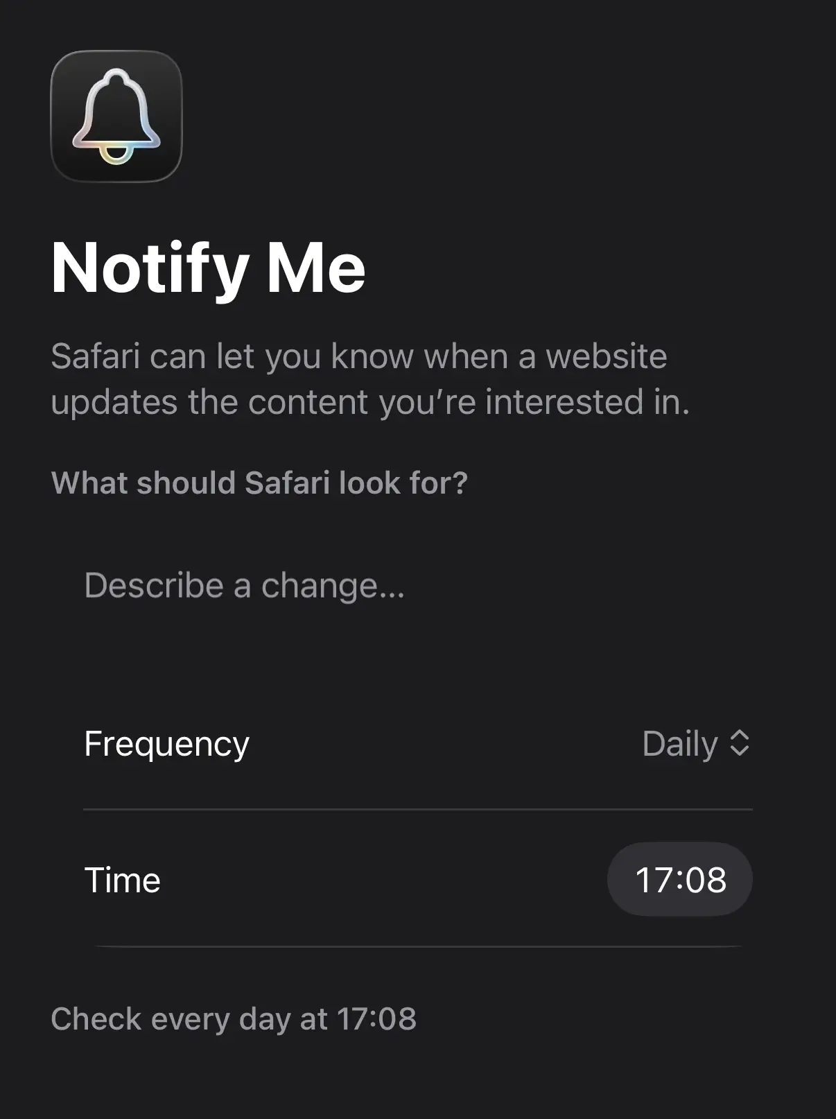 Make sure you give as much information as possible so that the feature knows when to best notify you of changes (UNILAD Tech)