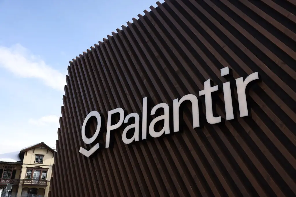 Palantir is one of the companies offering up nicotine, adding a vending machine to its offices (Hollie Adams/Bloomberg via Getty Images)