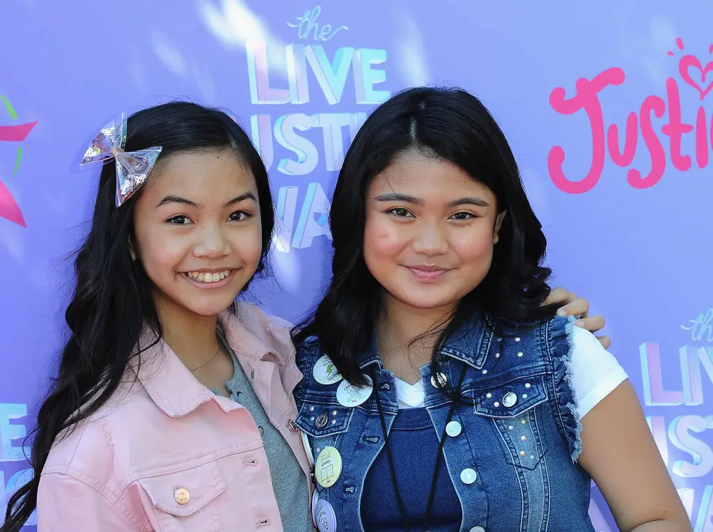 Jessalyn Grace (left) was one of YouTube's biggest child stars, yet she's recently revealed the abuse she suffered as a result of her fame (Albert L. Ortega/Getty Images)