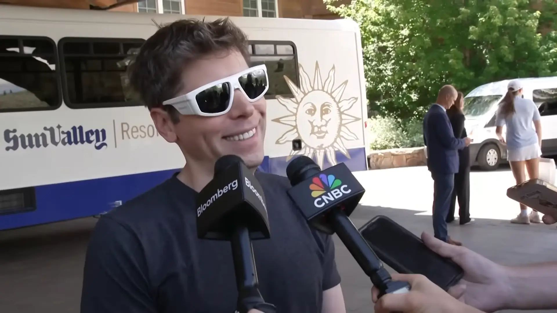 Altman claims that he knows very little about Musk's new America Party (YouTube/Bloomberg Television)