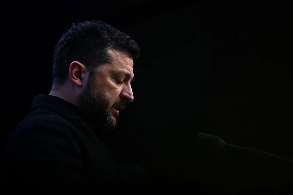 Zelenskyy has claimed that the Starlink cuts were part of a 'planned operation' from the US government (Nicolas Economou/NurPhoto via Getty Images)