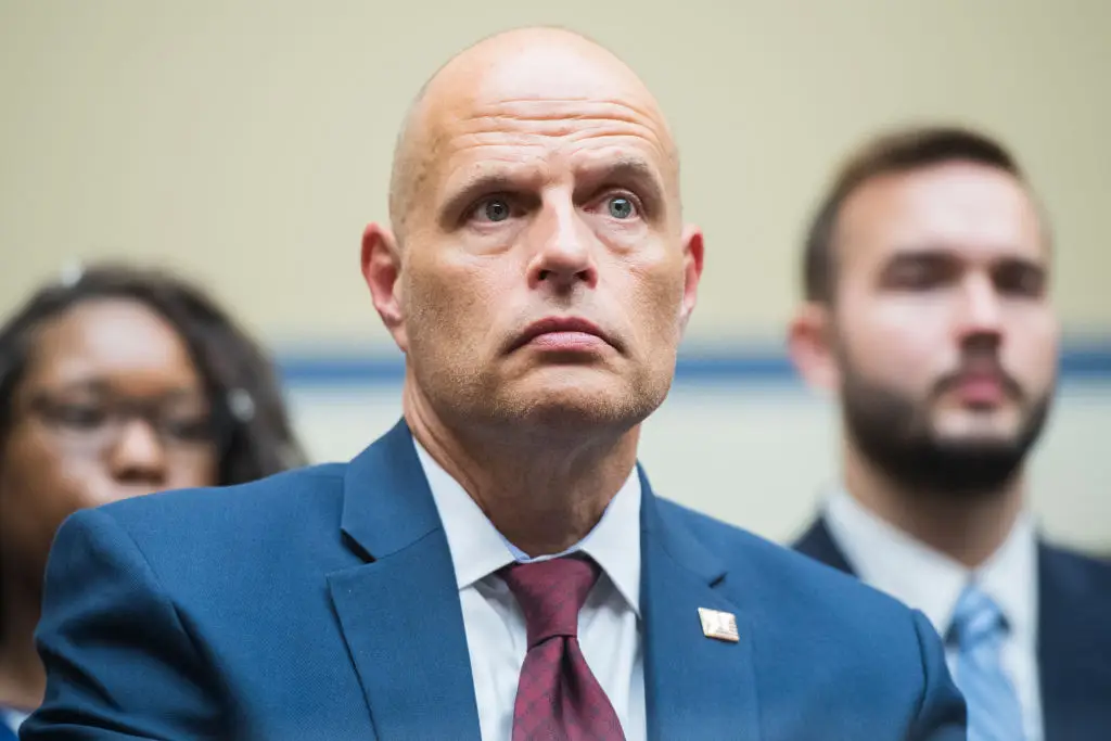 CBP senior advisor Ron Vitiello remains confident that the wall will be completed, yet the map leaves a lot to be desired (Tom Williams/CQ Roll Call)