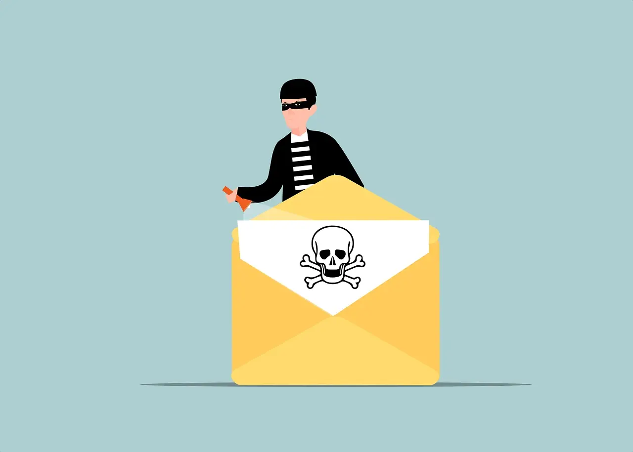 Art of an email phishing scam (Pixabay)