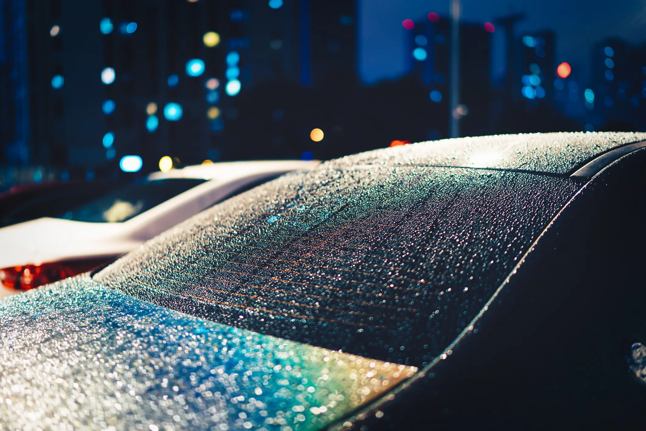 The lines act as a defroster for the rear window (shunli zhao/Getty Images)