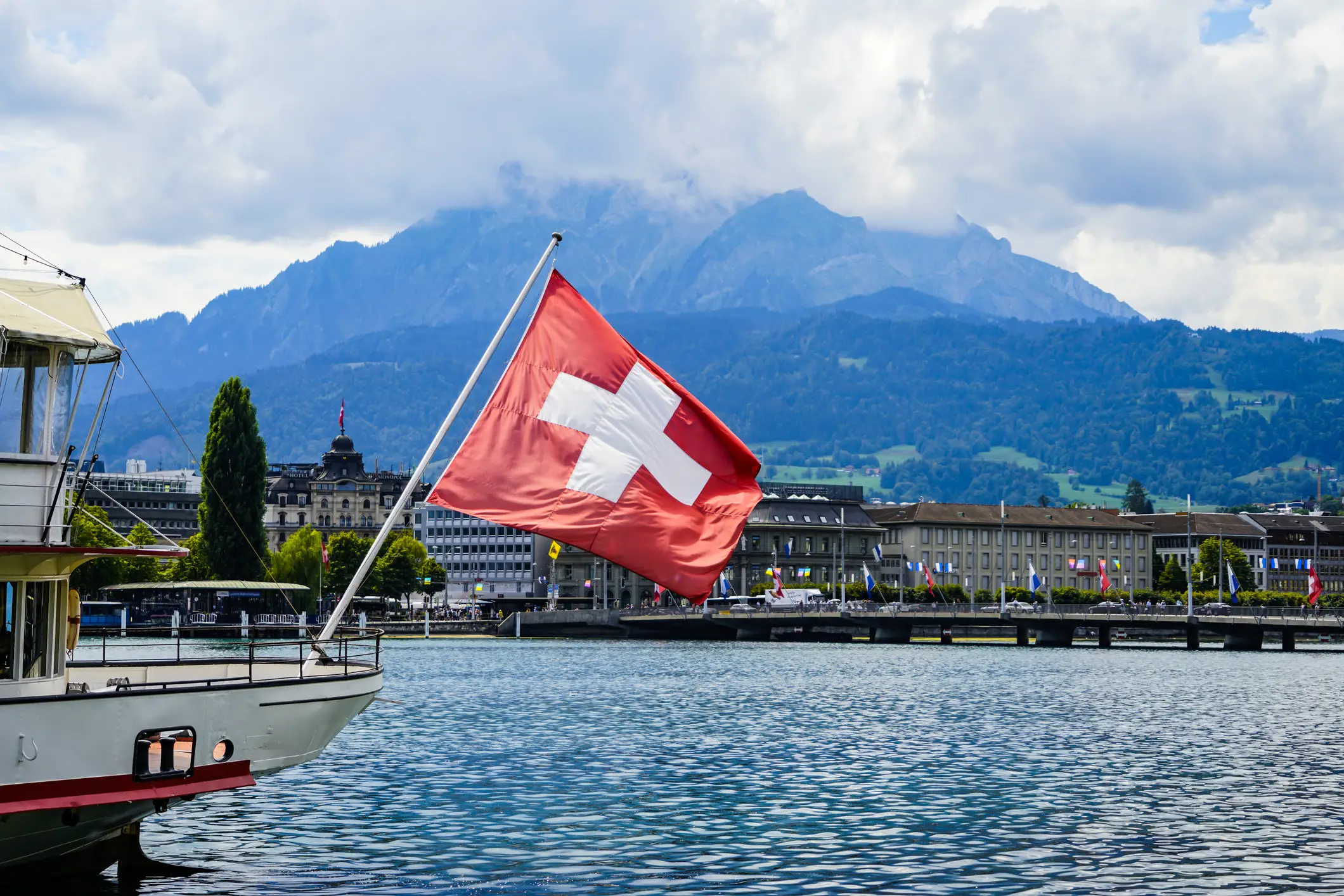 Switzerland stayed neutral during World War Two (HADI ZAHER/Getty Images)