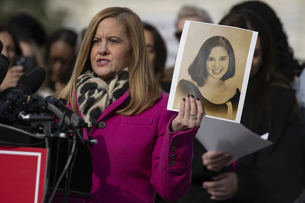 Epstein survivor Liz Stein has criticized the redactions within the Epstein files, claiming that they are protecting perpetrators and not victims (Celal Gunes/Anadolu via Getty Images)