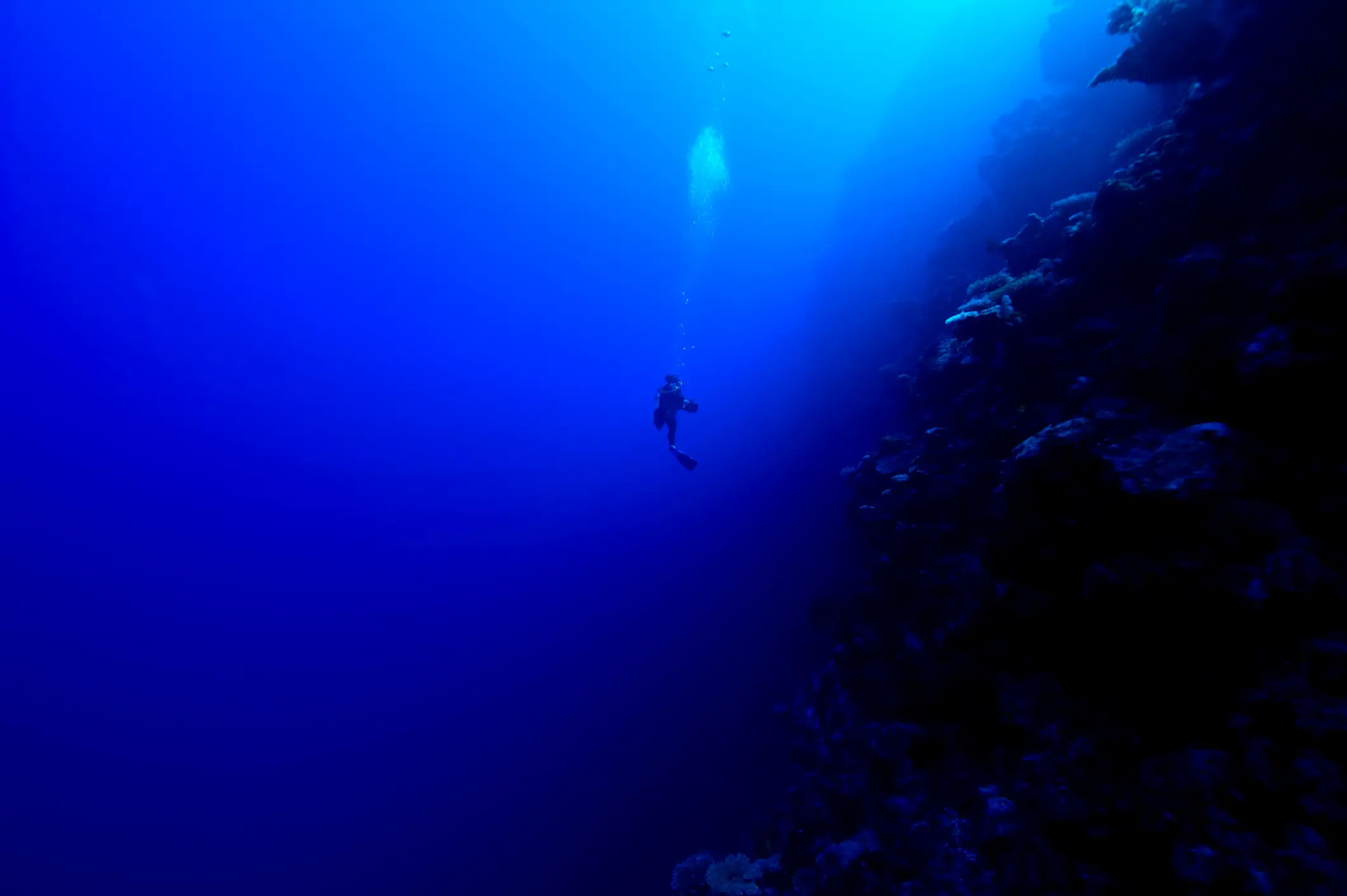 Diving as far as 3,000 meters would cause your body to implode due to the immense force and pressure (Getty Stock)