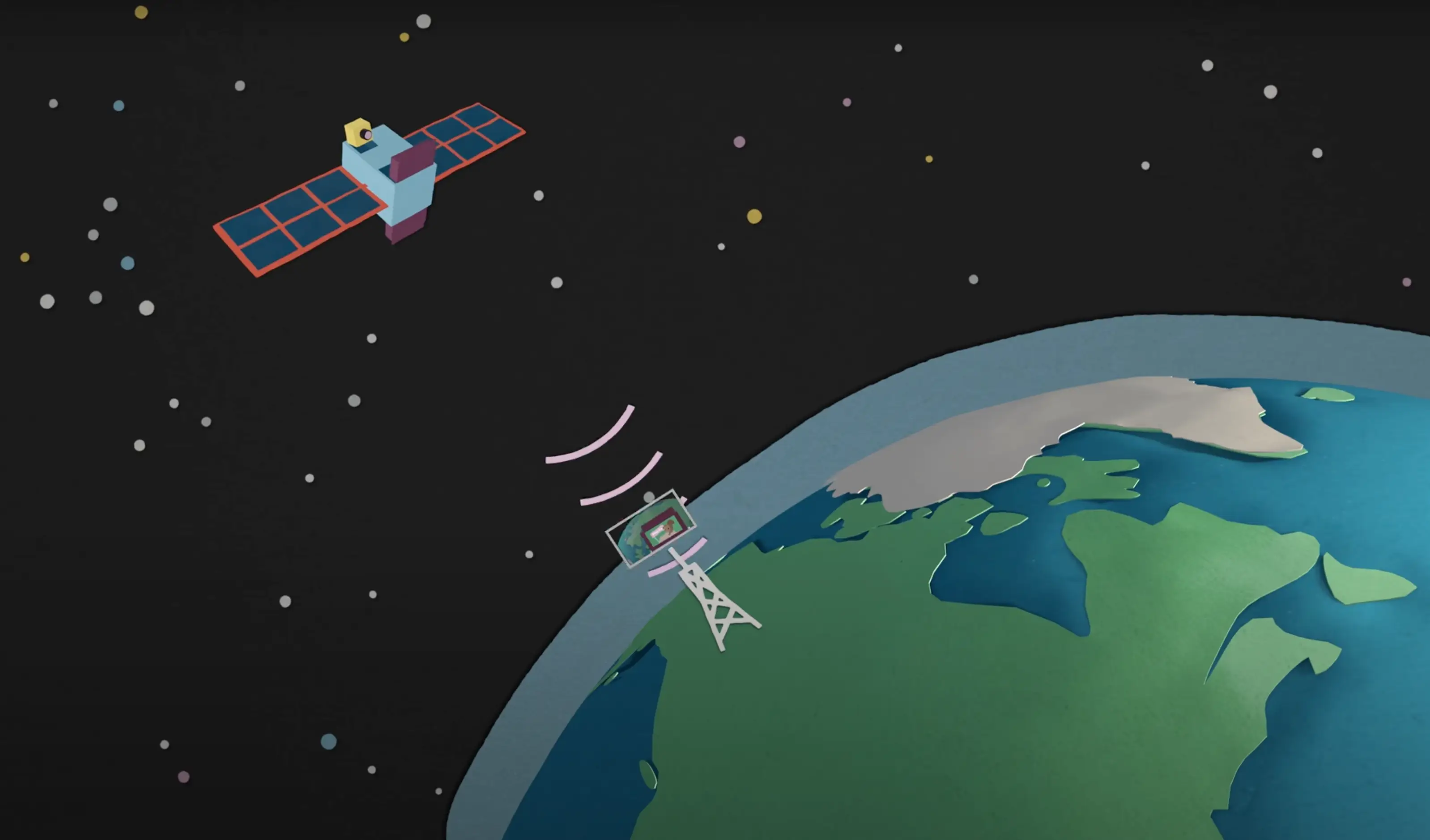 The satellite can take your selfie from space (YouTube/@MarkRober)