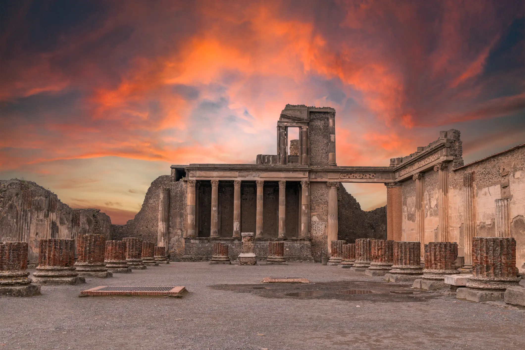 Pompeii was buried under ash when Mount Vesuvius erupted in 79 AD (George Pachantouris / Getty)