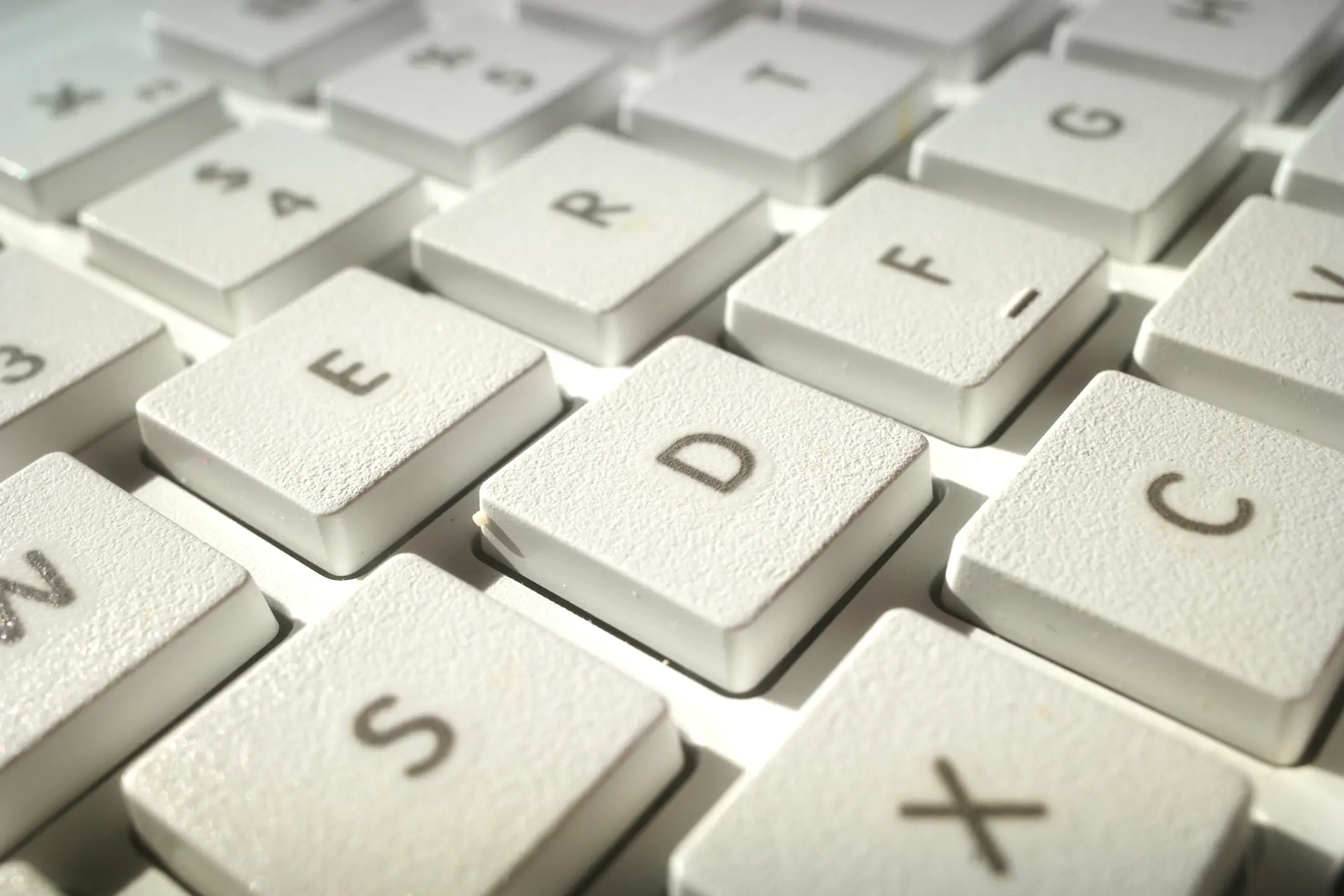 The bumps are there to help you position your hands on the keyboard without looking (Douglas Sacha/Getty Images)