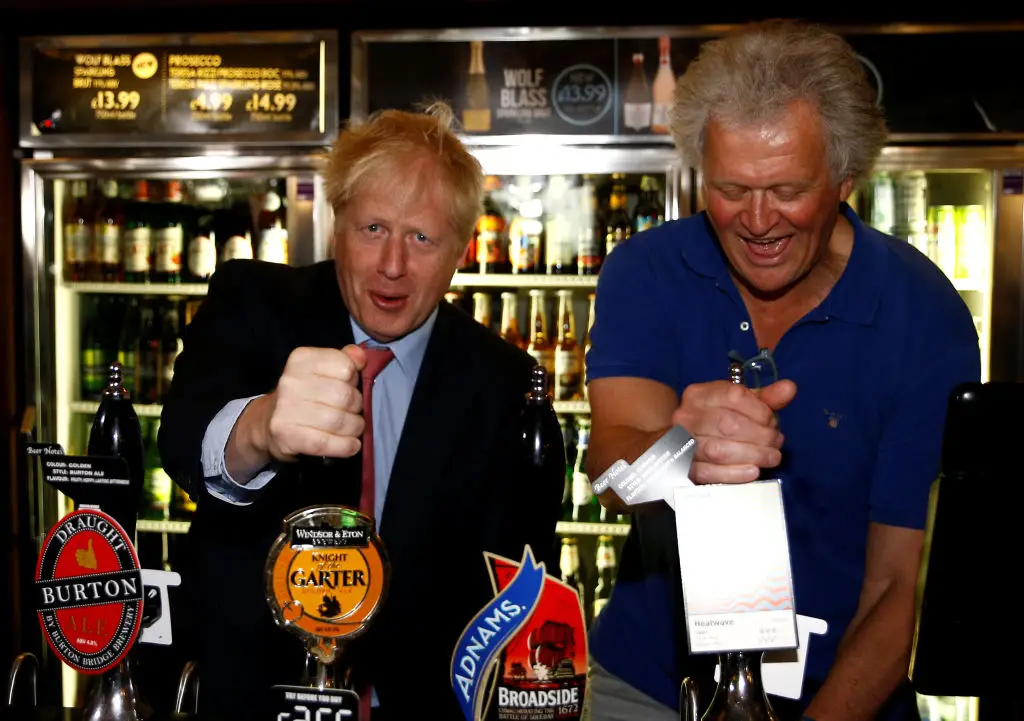 Tim Martin has previously clashed with the Ryanair boss over booze in airports (HENRY NICHOLLS / Contributor / Getty)