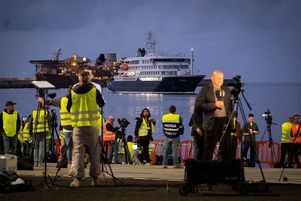 The hantavirus outbreak occurred aboard the MV Hondius cruise ship (Anadolu/Contributor/Getty)