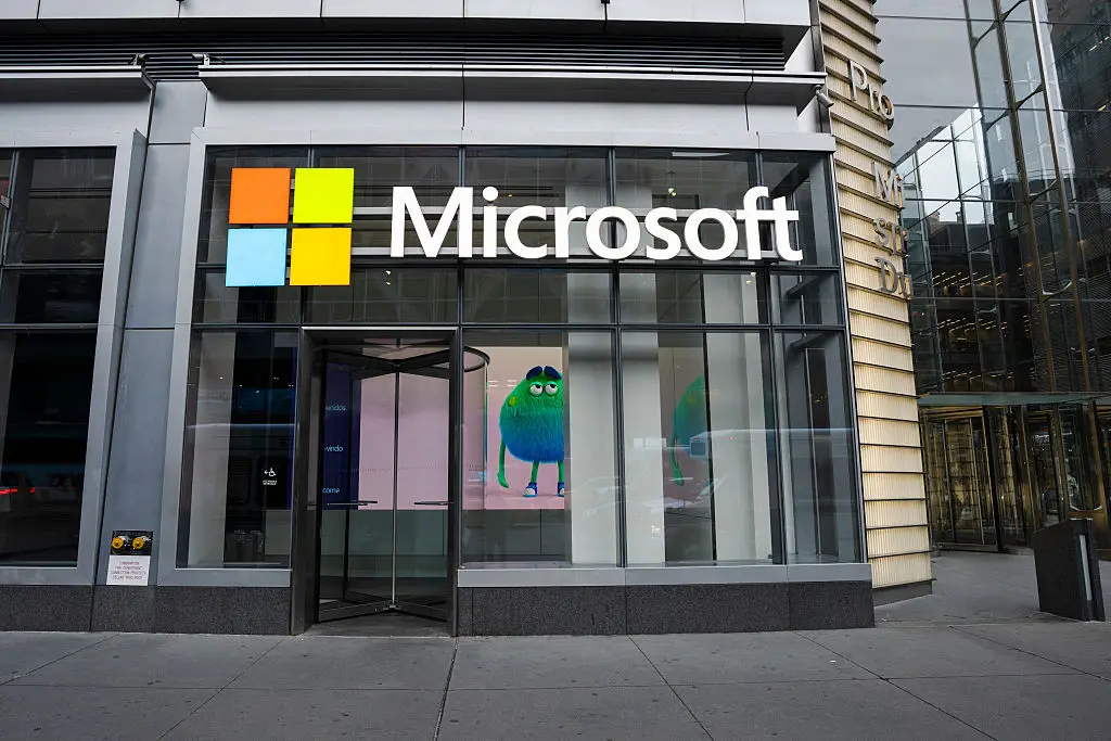 The clip details what a working day is like for the Microsoft staff member (Craig T Fruchtman/Getty Images)