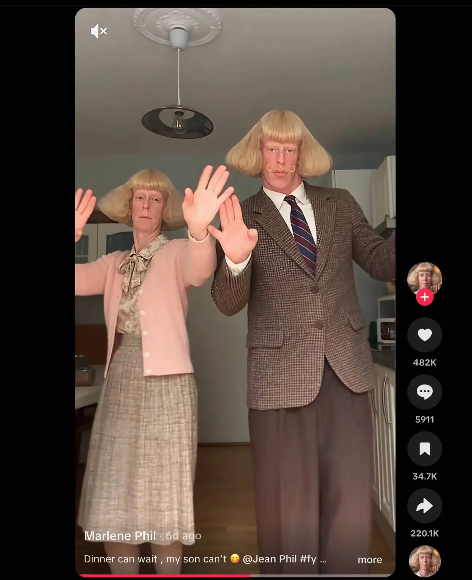 Multiple versions of these AI influencer videos can be created every day (TikTok / Marlene Phil)