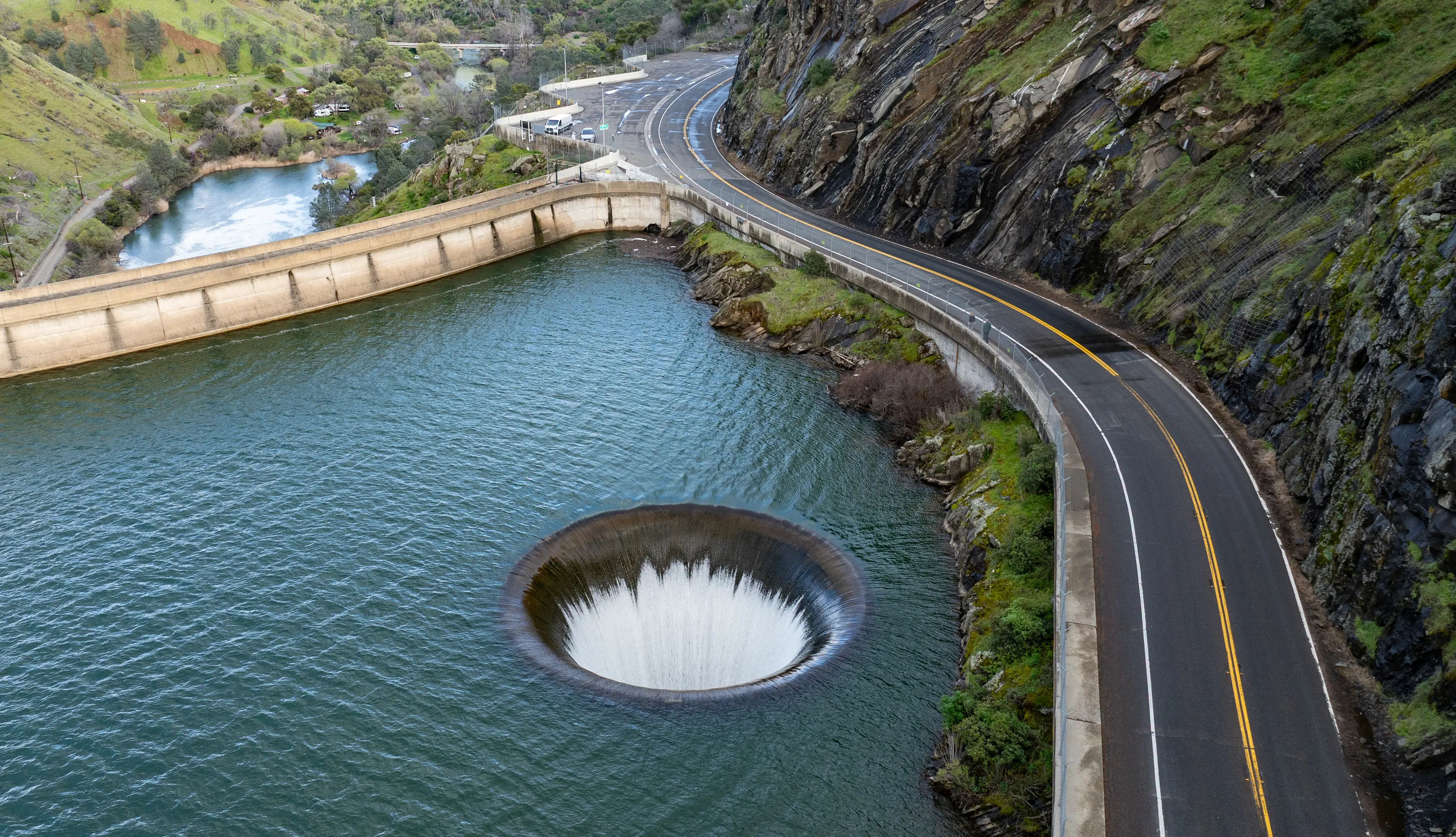 The sinkhole is located in Napa County, California (JOSH EDELSON/AFP via Getty Images)