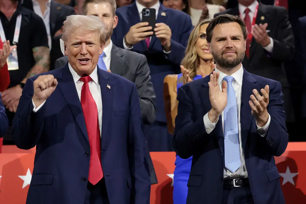 The false Trump claim also dragged JD Vance into the hoax (Win McNamee/Staff/Getty Images)