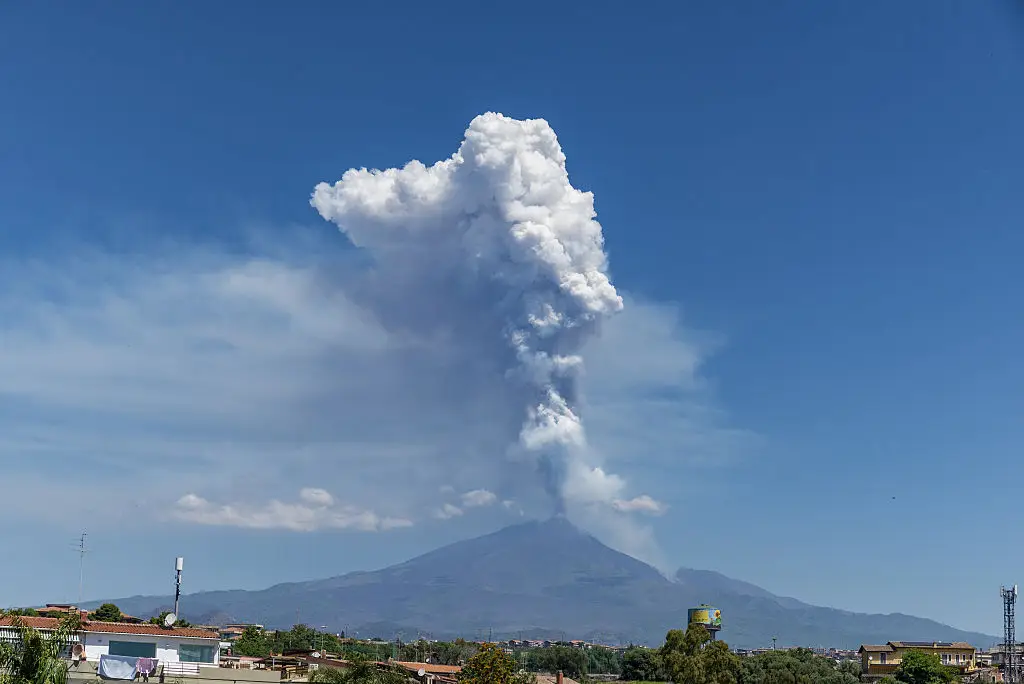 Volcanic eruptions could further contribute to global warming, creating a worrying positive feedback loop (Salvatore Allegra/Anadolu via Getty Images)