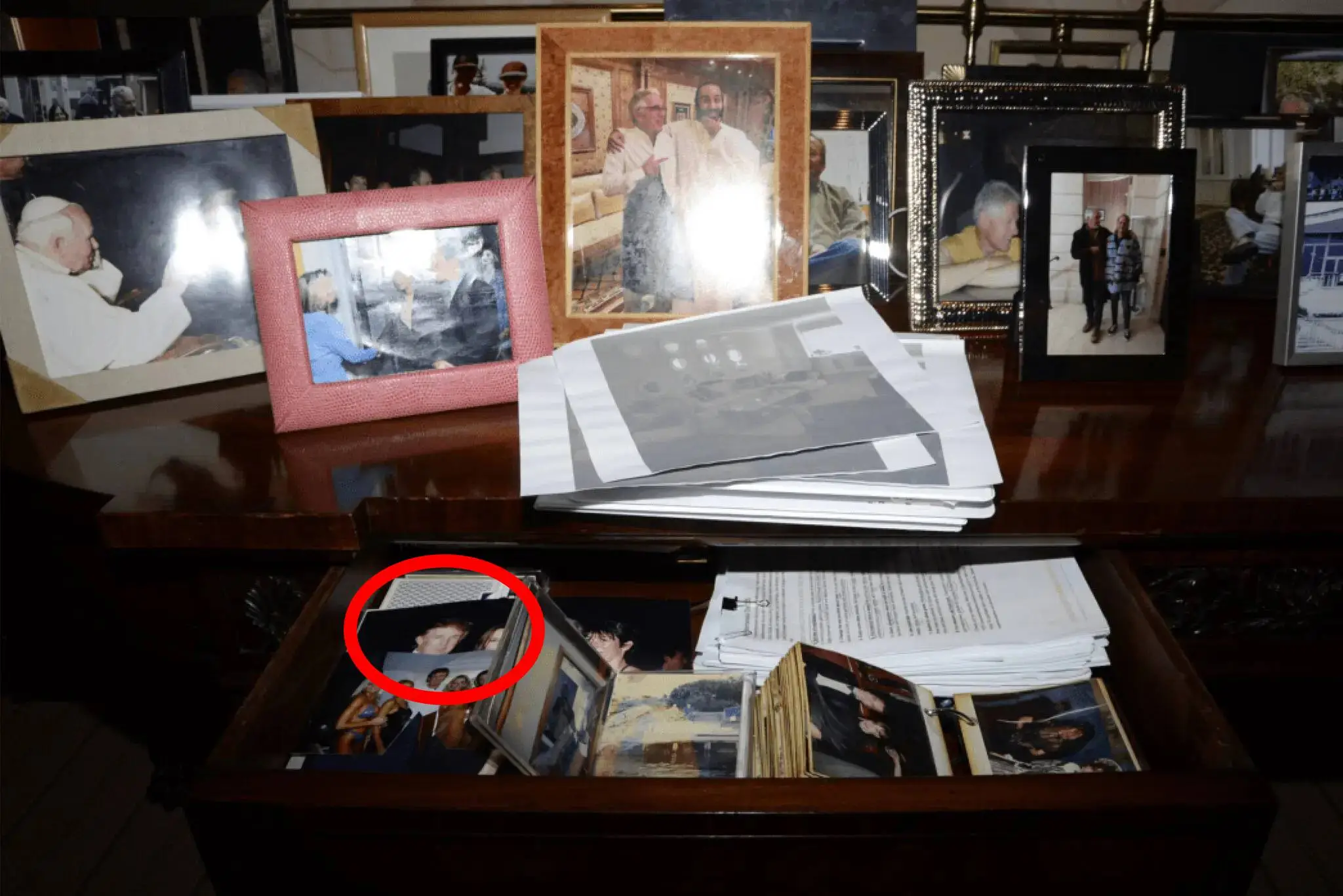 The photograph of President Trump has been returned to the files (US Department of Justice)