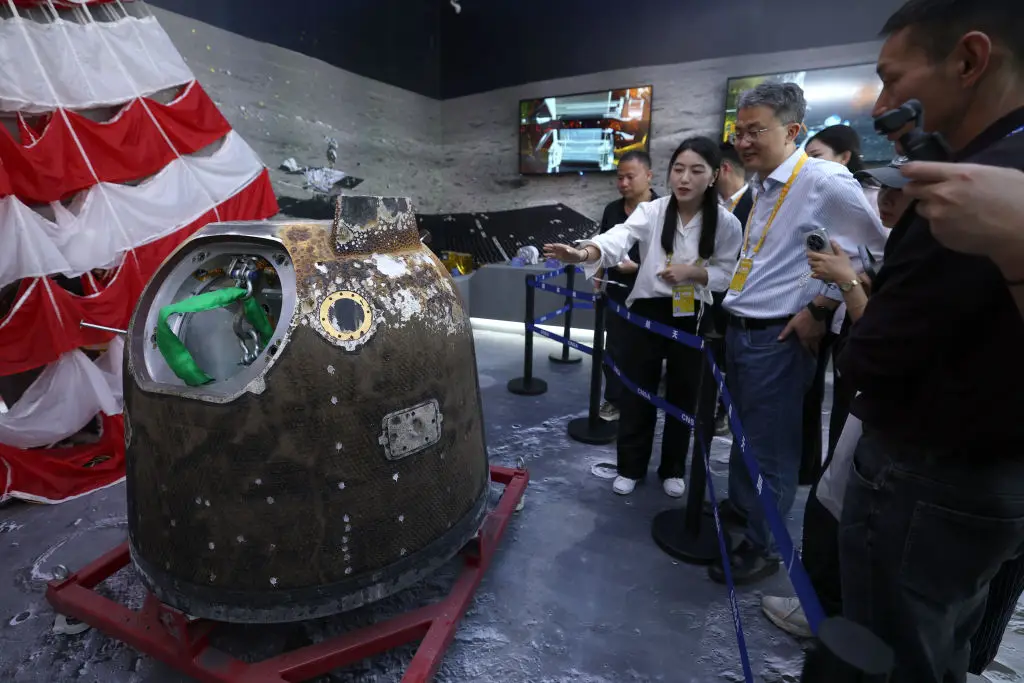 Chang'e-6 has since been displayed at an Aerospace Exhibition in China (Fu Tian/China News Service/VCG via Getty Images)