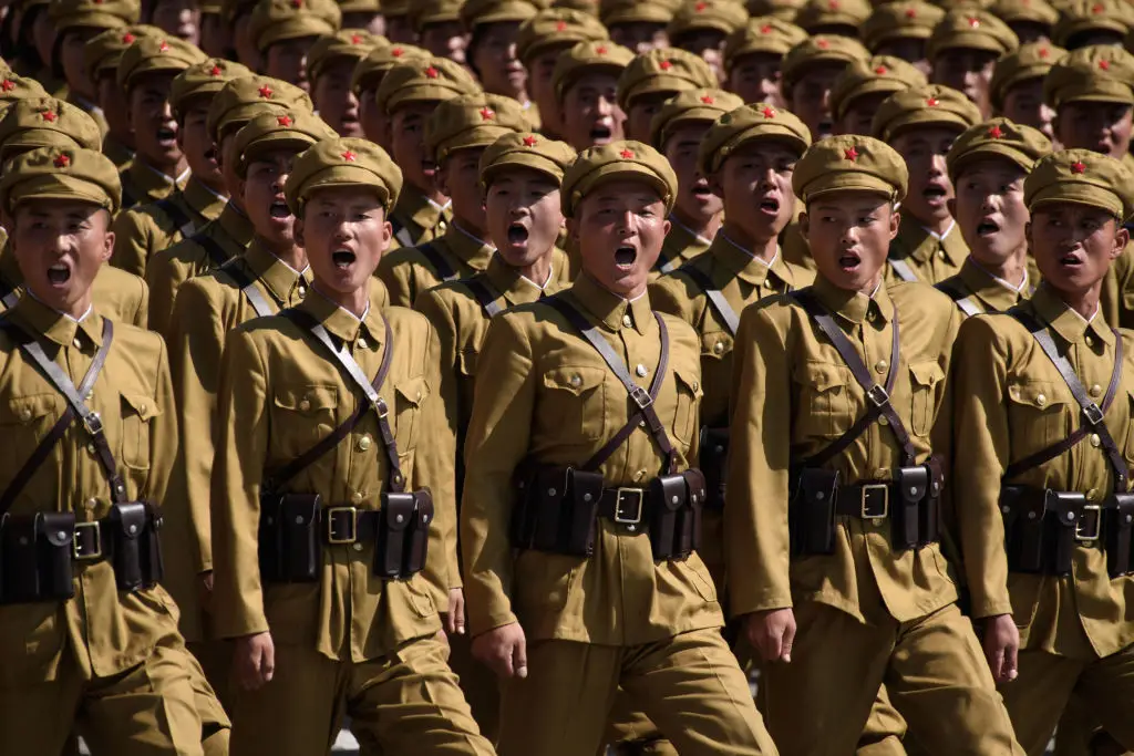 North Korean soldiers have been taking advantage of their new-found freedom (Ed Jones/AFP via Getty Images)