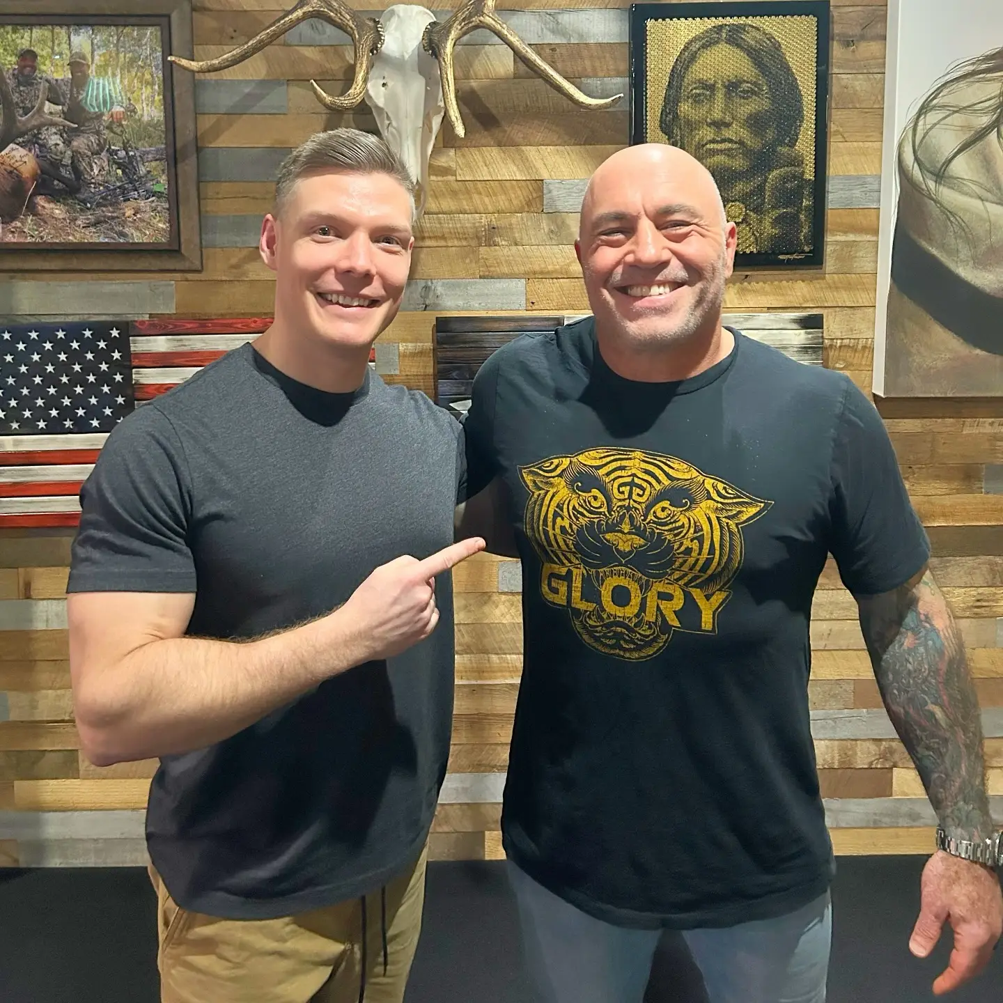 Christian apologist Wesley Huff gave Rogan the gift on The Joe Rogan Experience (Instagram / Wesley Huff)